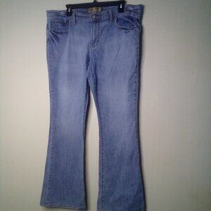 Old Navy Denim OND Jeans Women 16 Low Waist Flare Y2K Blue